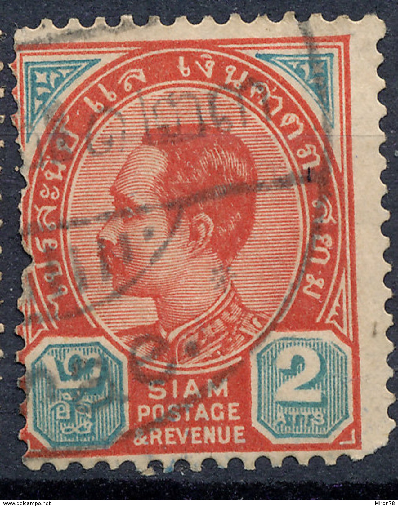 Stamp  THAILAND,SIAM 1889 2a Scott#77 Lot#63 - Siam