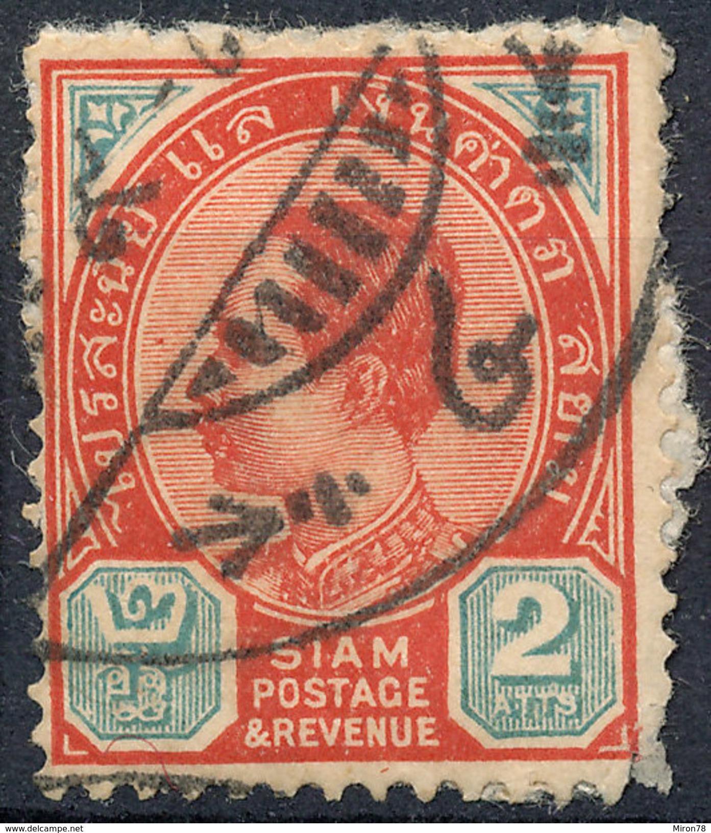 Stamp  THAILAND,SIAM 1889 2a Scott#77 Lot#67 - Siam