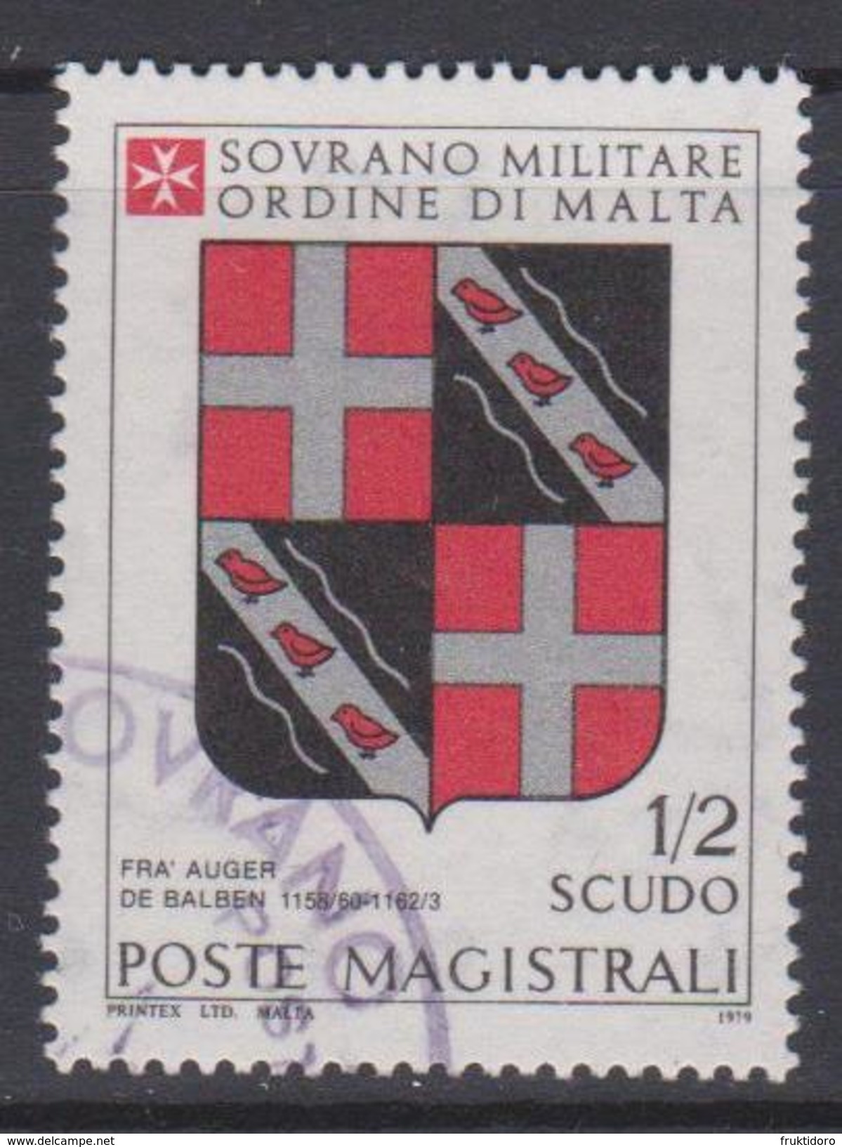 SMOM Sovereign Military Order Of Malta Mi 158 - Coats Of Arms Of The Grand Masters - Auger De Balben - 1979 - Malta (Orde Van)