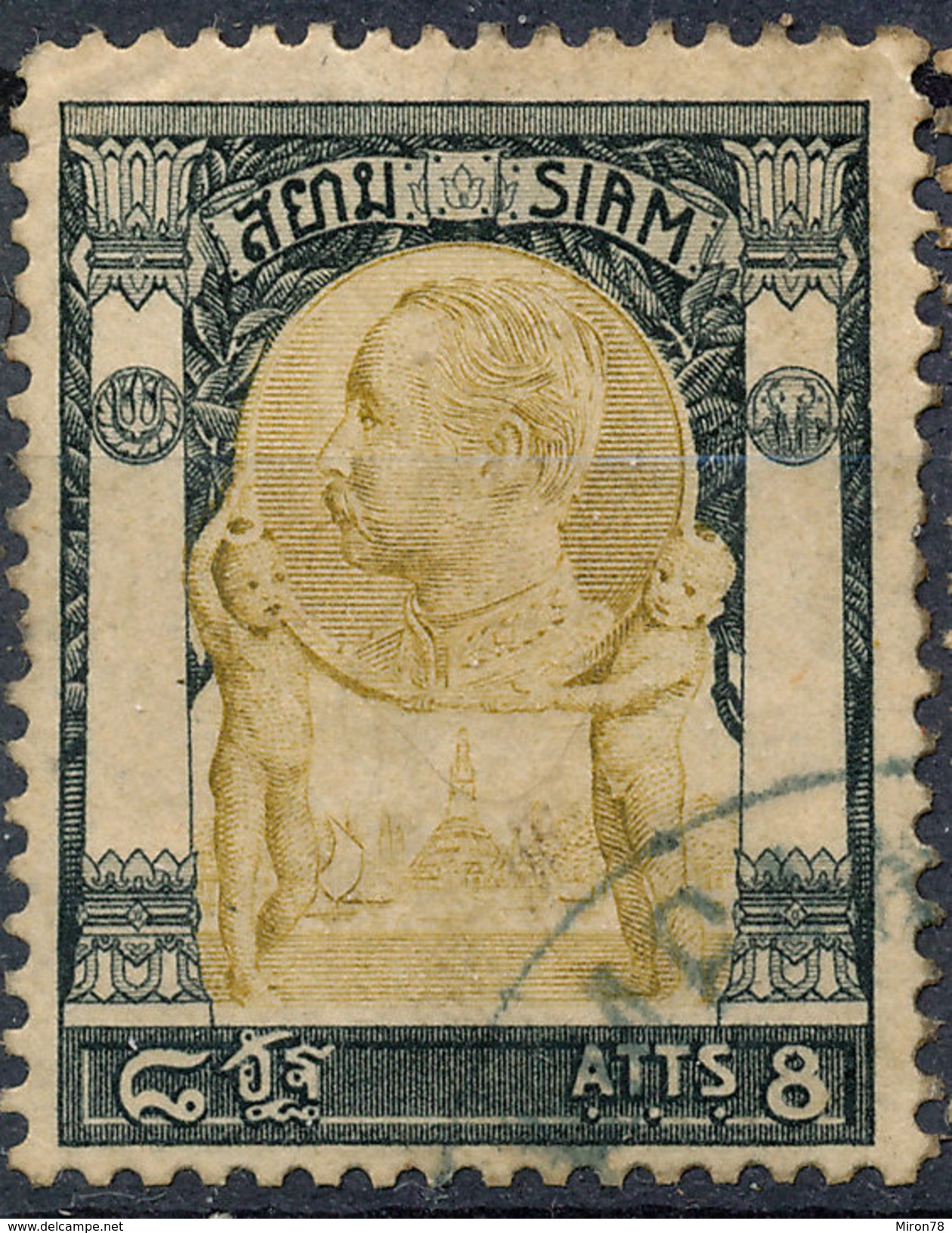 Stamp  THAILAND,SIAM 1905 8a Scott#100 Lot#29 - Siam