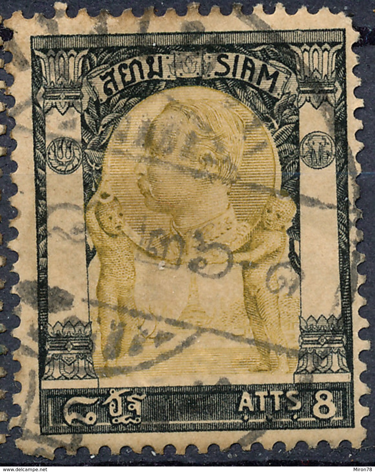 Stamp  THAILAND,SIAM 1905 8a Scott#100 Lot#30 - Siam