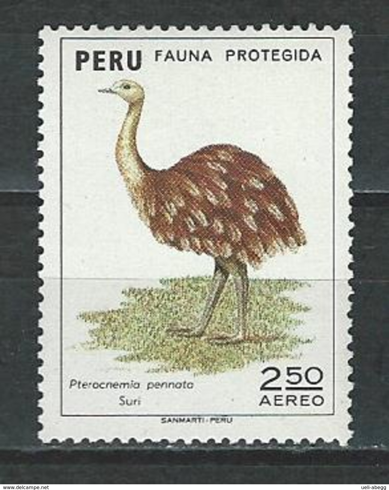 Peru Mi 926 ** MNH Pterocnemia Pennata - Ostriches