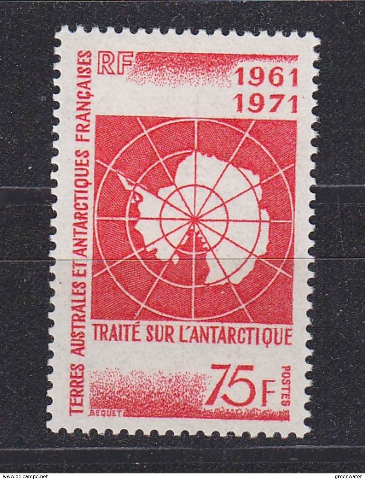 TAAF 1971 Antarctic Treaty 1v  ** Mnh (34827D) - Ongebruikt