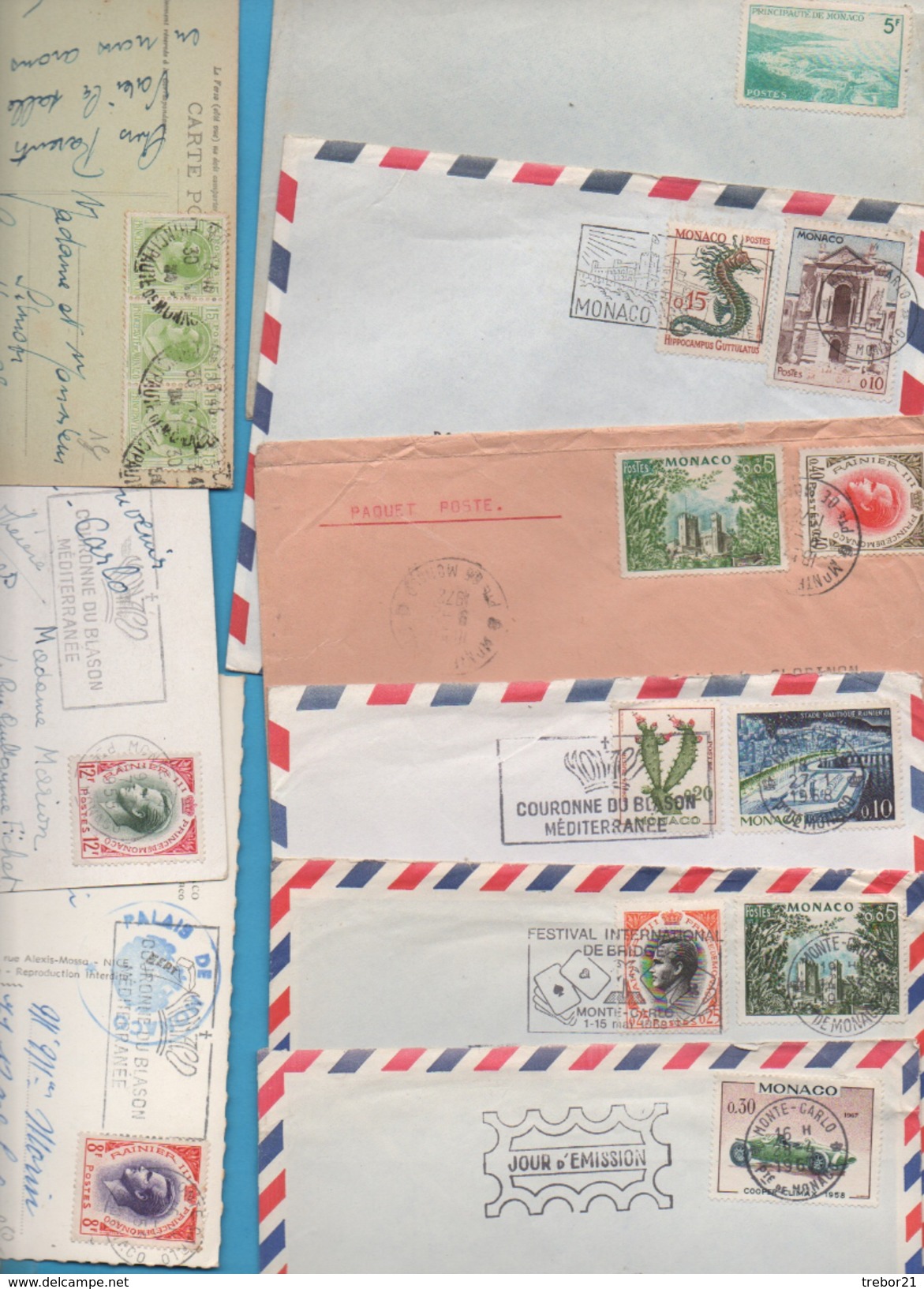 MONACO - Lot De 16 Lettres - Lots & Serien