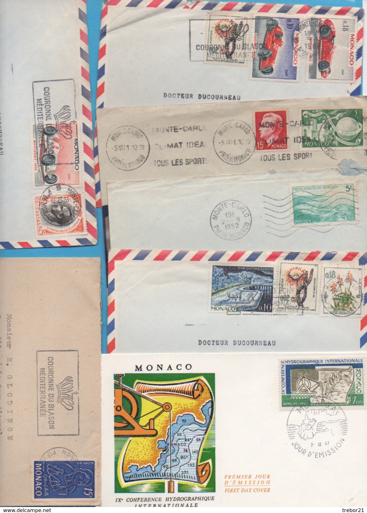 MONACO - Lot De 16 Lettres - Lots & Serien