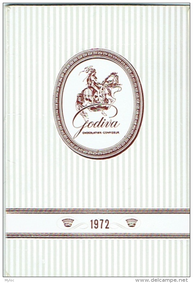 Calendrier Chocolatier Godiva . 1972. - Petit Format : 1971-80