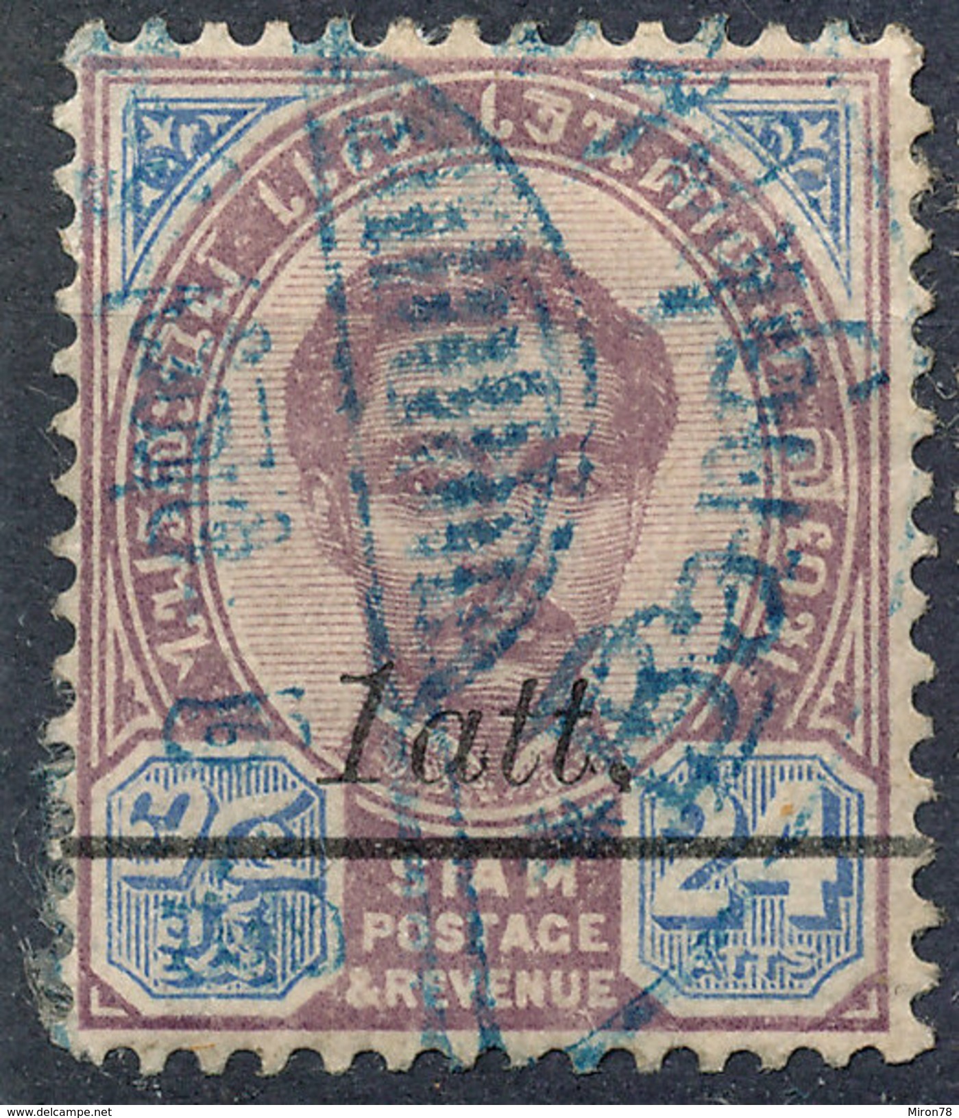 Stamp  THAILAND,SIAM 1907 Scott#109 Lot#82 - Collections (with Albums)