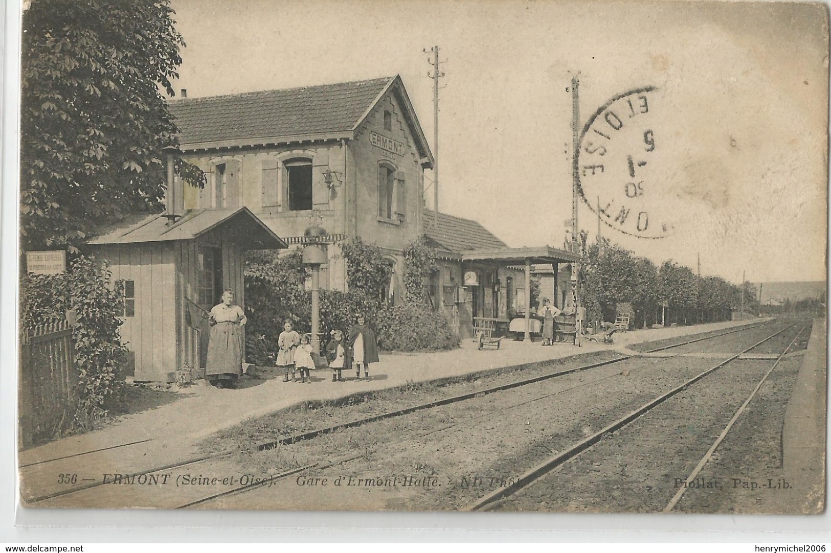 95 Val D'oise Ermont  Gare Halle , Animée 1916 - Ermont-Eaubonne