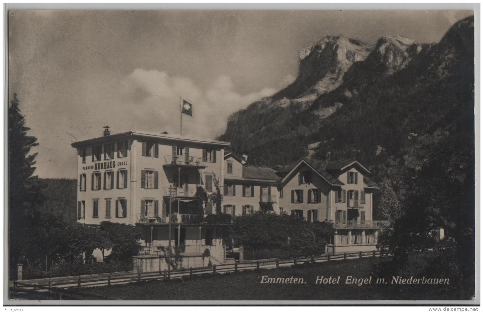 Emmetten - Hotel Pension Kurhaus Engel Mit Niederbauen - Photo: Engelberger No. 3036 - Emmetten