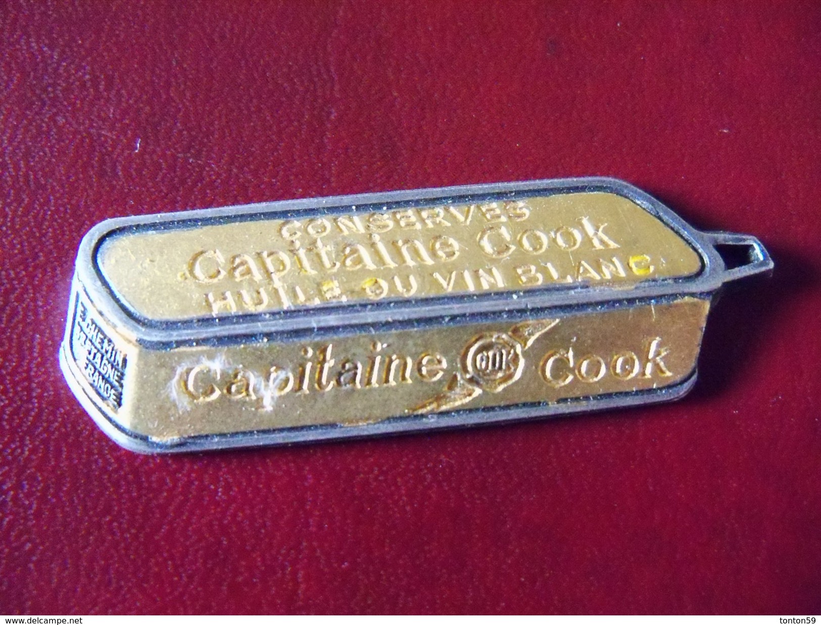 Ancienne Médaille Publicitaire Boite De Conserve Capitaine Cook - Autres & Non Classés