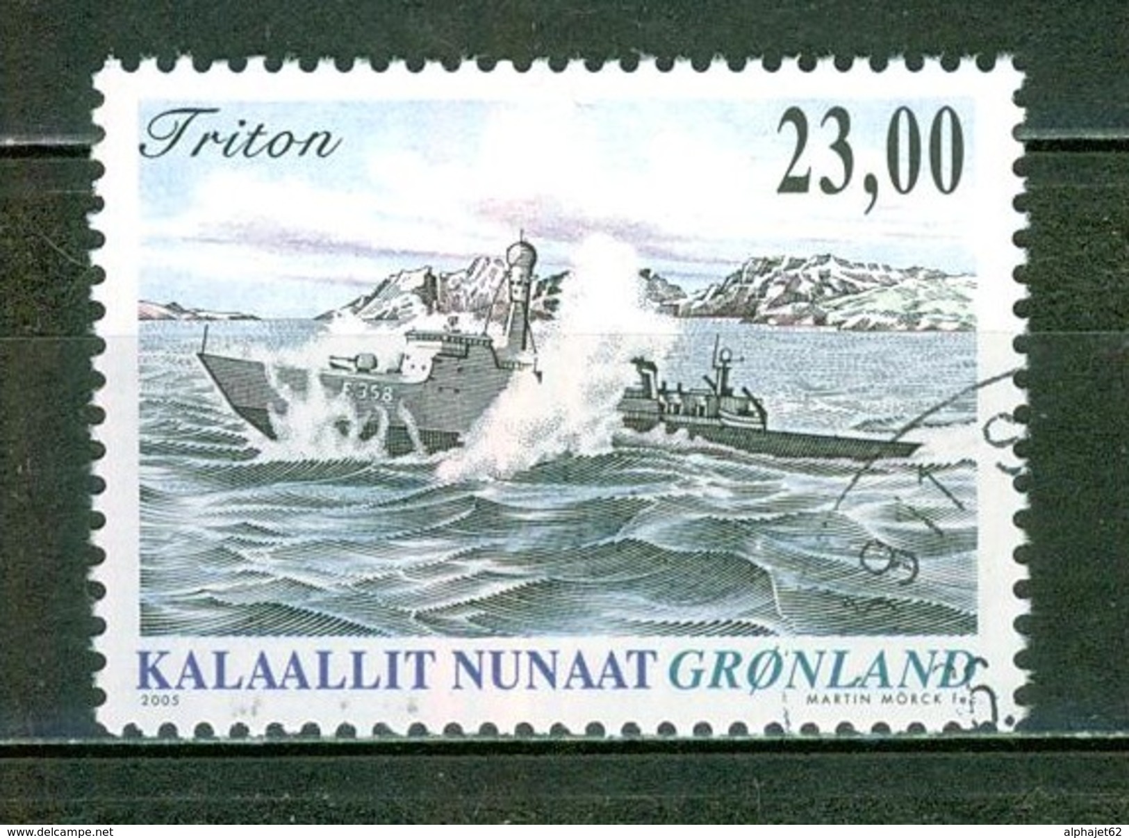 Bateaux, Navires - GROENLAND - Vedette Rapide "Triton" - N° 423 - 2005 - Oblitérés