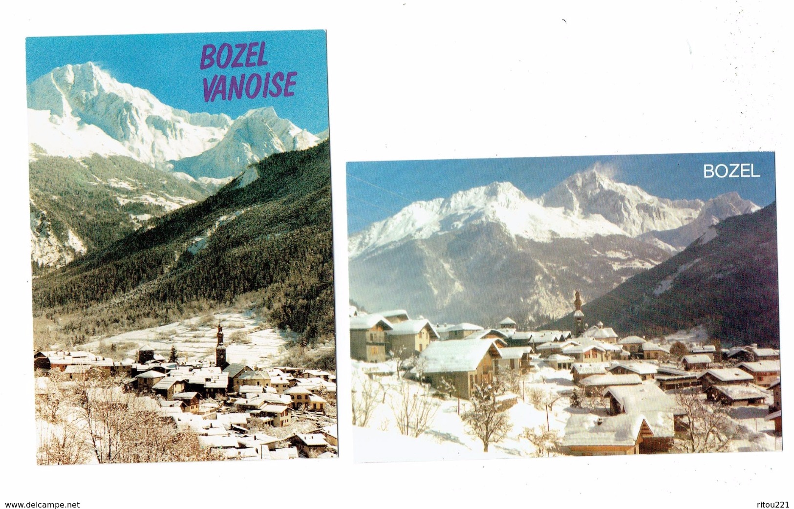 Lot 2 Cpm - 73 - BOZEL - VANOISE - Village Sous La Neige - Grand Bec - Chantepie - Bozel