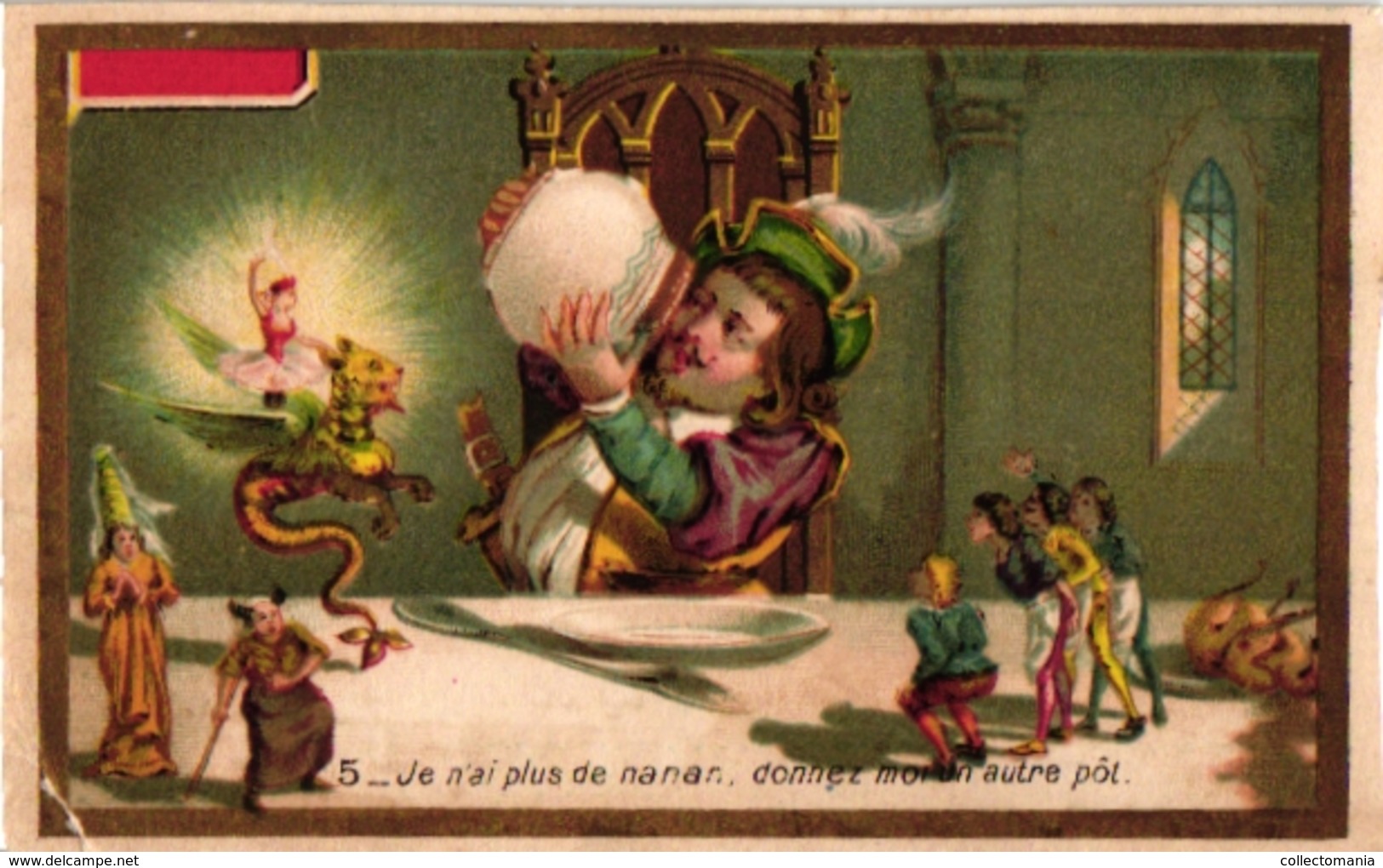 6 Cards C1892 Gargantua Fairy Tale  Conte De Fées Liebig Alike - Other & Unclassified