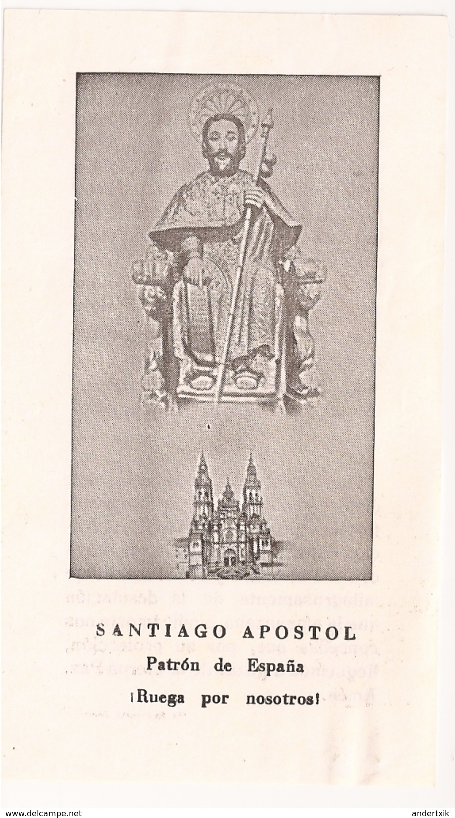 Estampillas Religiosas - SANTIAGO APOSTOL - Historical Documents