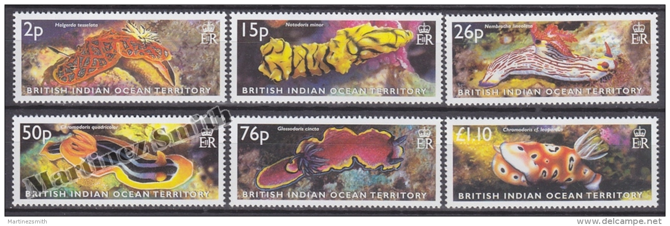 British Indian Ocean 2003 Yvert 256- 261, Marine Fauna, Molluscs - MNH - Territorio Británico Del Océano Índico