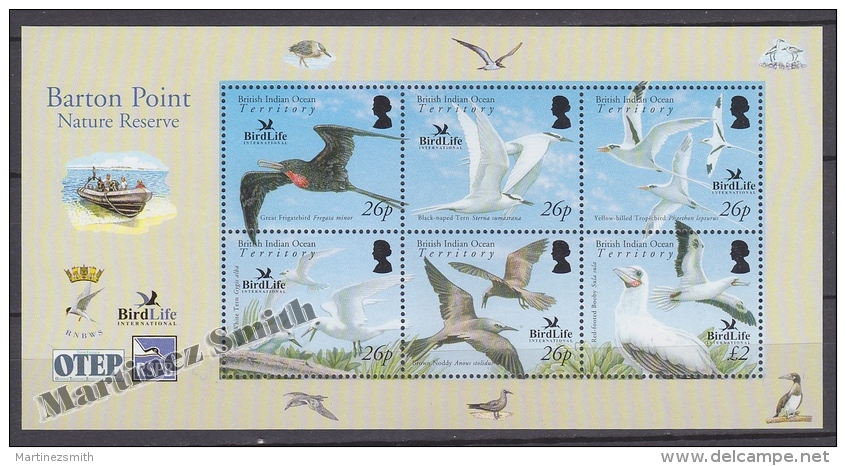 British Indian Ocean 2006 Yvert 362- 367, Fauna, Birds Protection/ Birds Life International - MNH - Territorio Británico Del Océano Índico