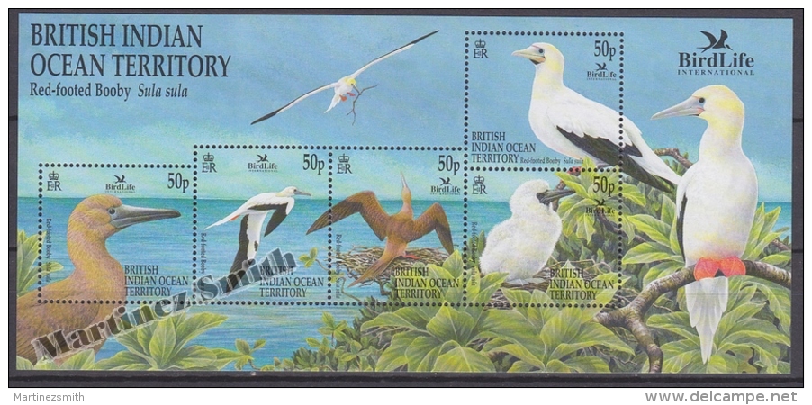 British Indian Ocean 2002 Yvert BF 20, Bird Life International Festival - Miniature Sheet- MNH - Territorio Británico Del Océano Índico