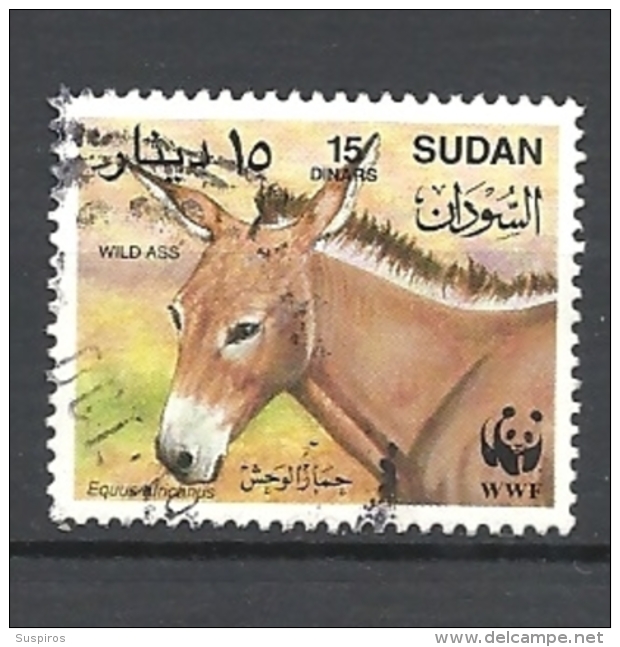 SUDAN     1994 Worldwide Nature Protection - African Wild Ass USED WWF - Sudan (1954-...)