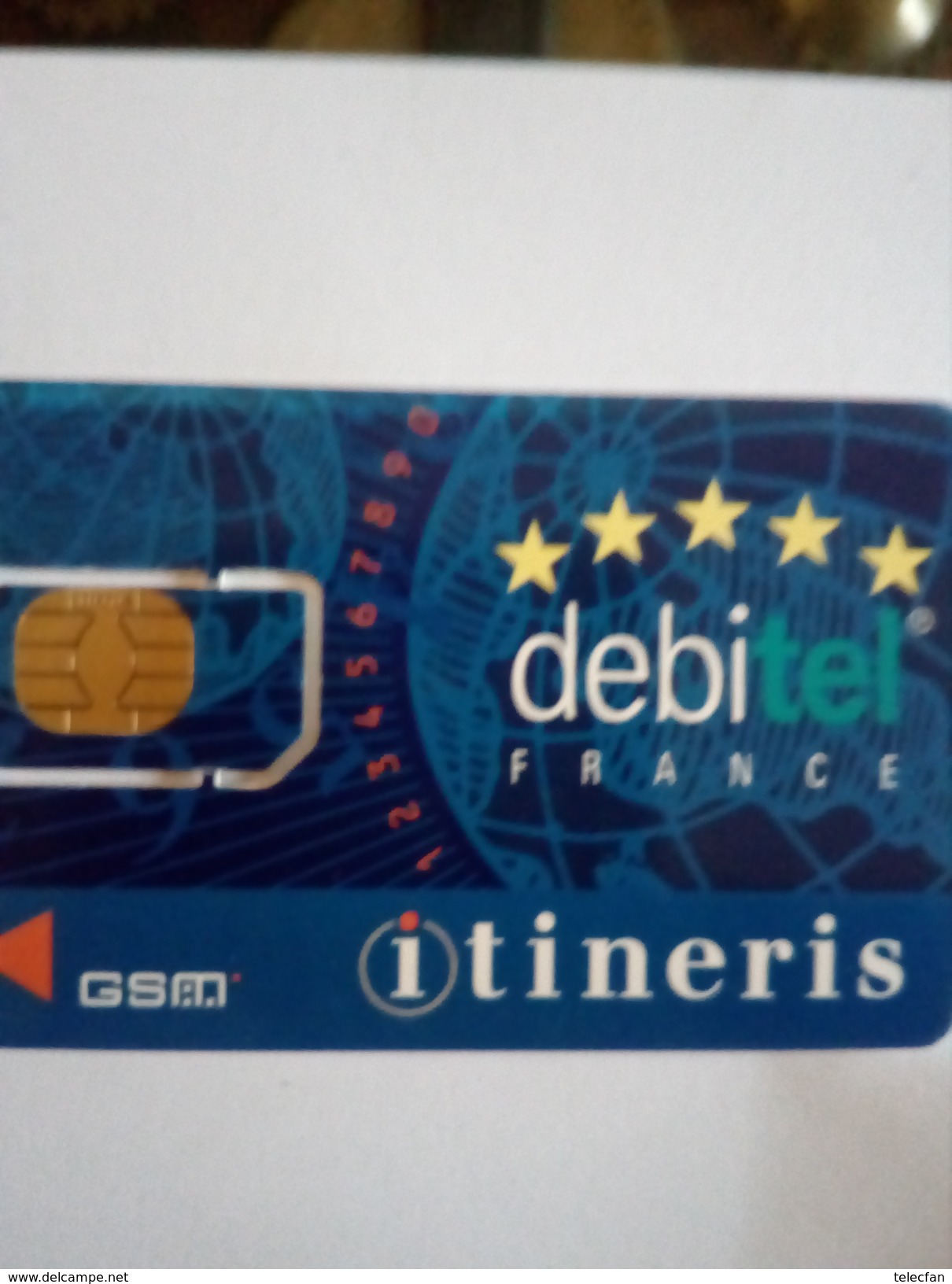 FRANCE CARTE MERE GSM SFR DEBITEL ITINERIS GEMPLUS  NEUVE MINT + LOGO MORENO - Nachladekarten (Handy/SIM)