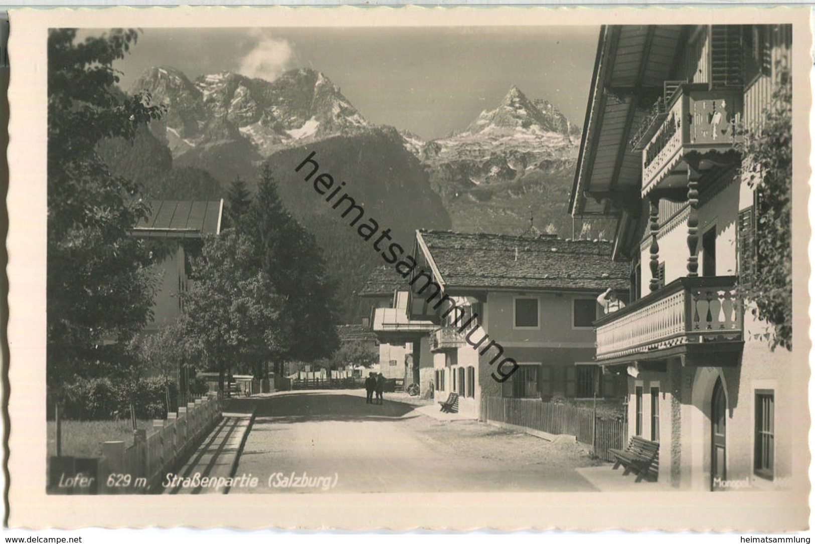 Lofer - Straße - Foto-Ansichtskarte - Lofer