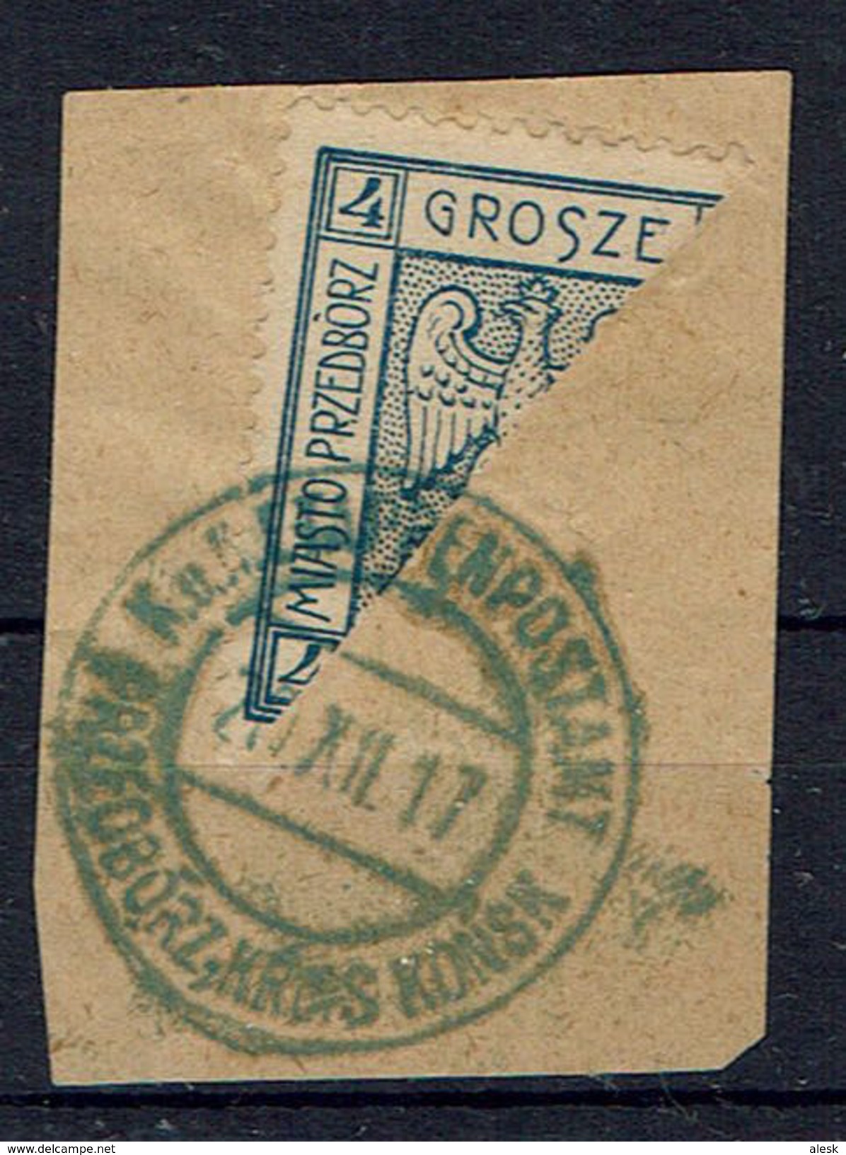 PRZEDBORZ - Michel N°2 Demi-timbre 20 Décembre 1917  - Poste Local - - Gebraucht