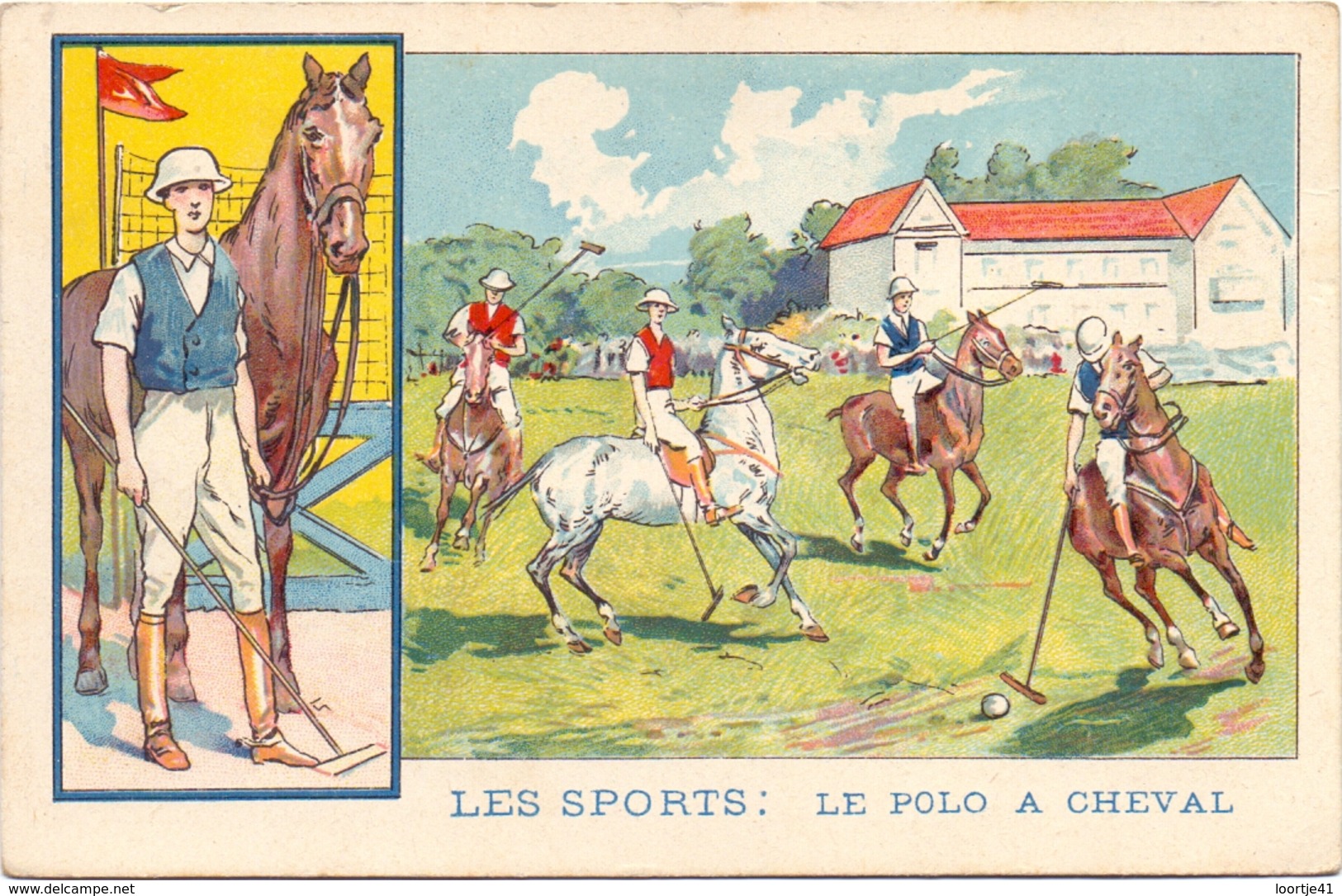 Sport - Polo à Cheval - Pub Reclame - ,Solution Pautauberge - Bruxelles - Autres & Non Classés