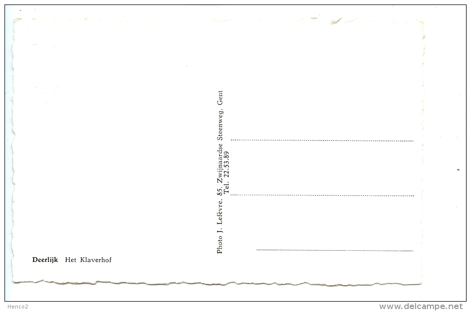 Deerlijk - Het Klaverhof / Photo J. Lefèvre - Deerlijk