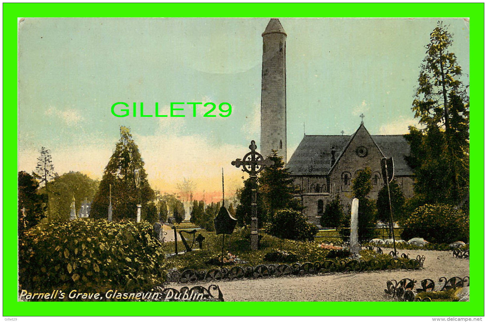 DUBLIN, IRLANDE - PHOENIX PARK WITH GOUGH & WELLINGTON MONUMENTS SHOWING - PRESS BUREAU , 1918 - - Dublin