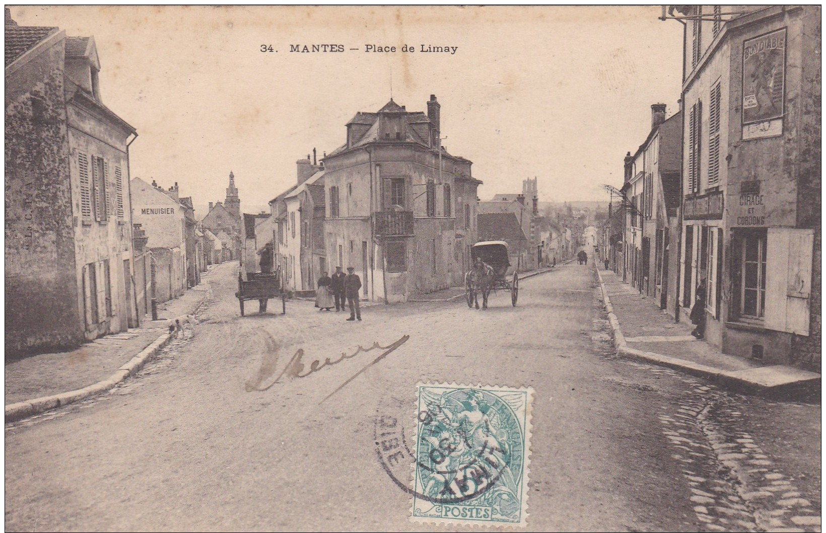 B13 - 78 - Mantes - Yvelines - Place De Limay - N° 34 - Mantes La Ville