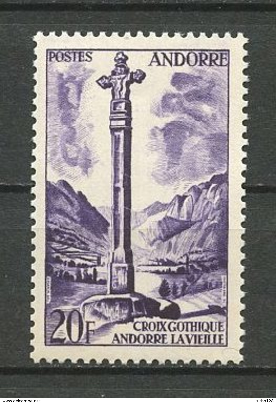 ANDORRE N° 148 ** Neuf MNH Superbe Cote 4 &euro; Croix Gothique Andorre La Vieille - Unused Stamps