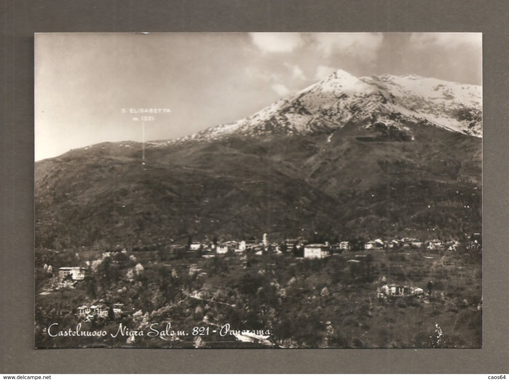 CASTELNUOVO NIGRA SALE  PANORAMA CARTOLINA  1966 - Altri & Non Classificati