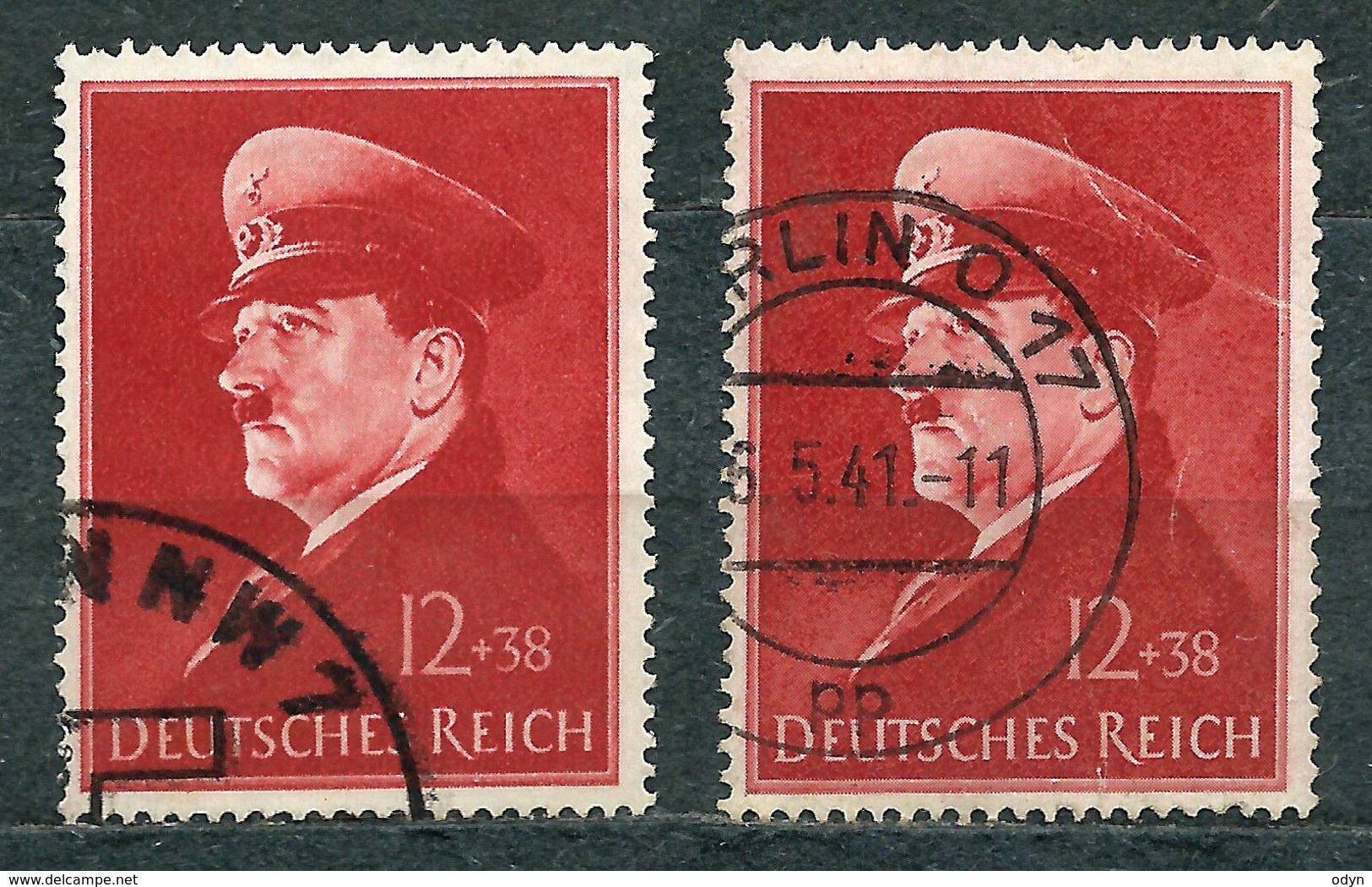 Deutsches Reich 1941, MiNr 772, Used - Lot Of 2 Stamps - Oblitérés