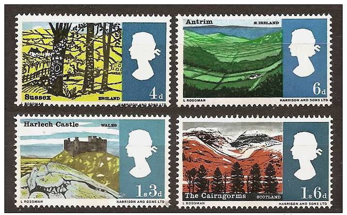 ENGLAND 1966 - LANDSCAPES / Scenery - Mi 418-421 MNH ** N033 - Unused Stamps