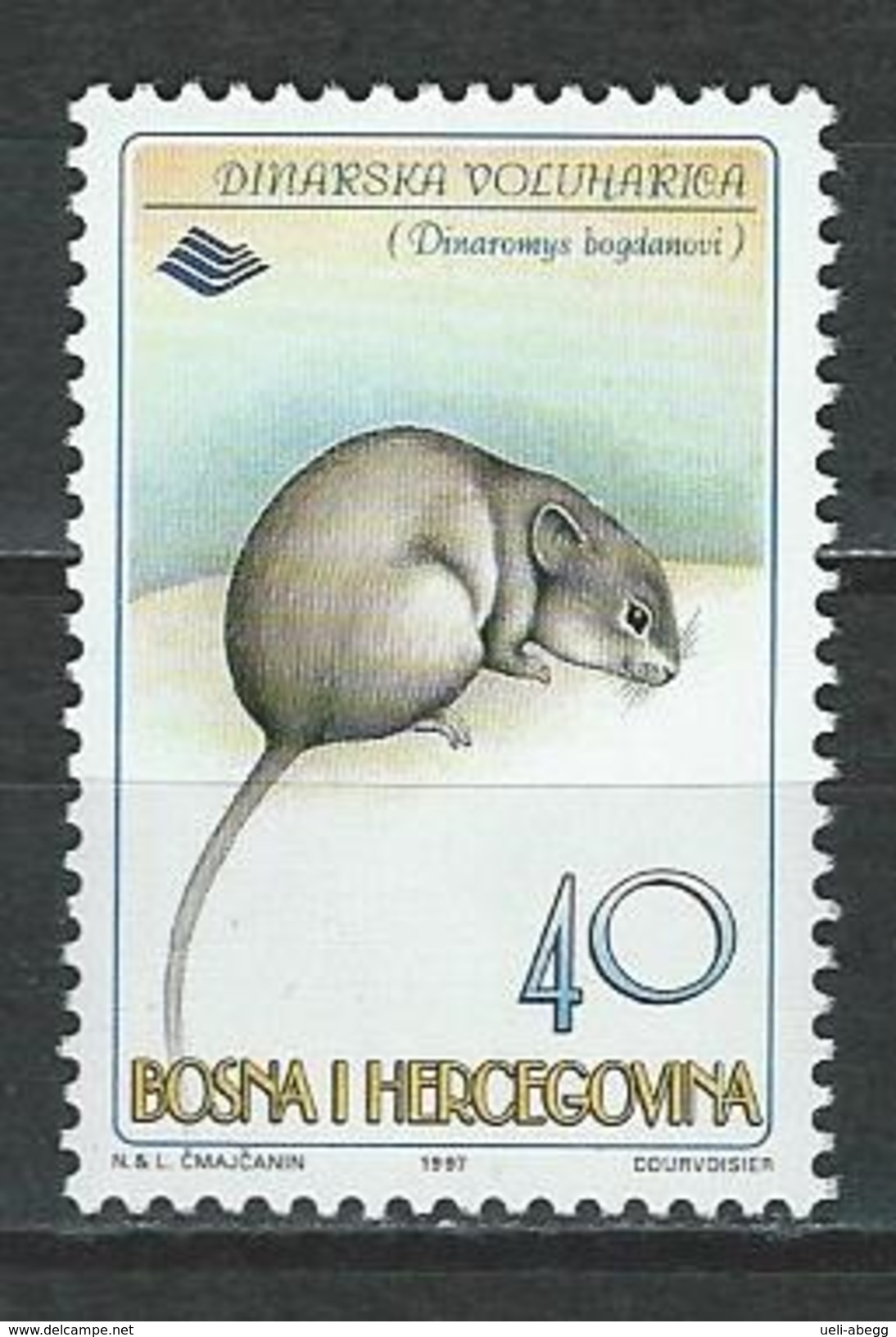 Bosnien-Herzegowina Mi 102 ** MNH Dinaromys Bogdanovi - Nager