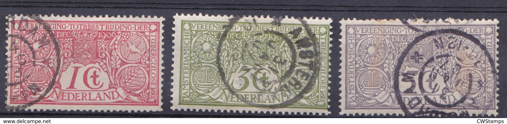 Nederland 1906 84-86 - Gebraucht