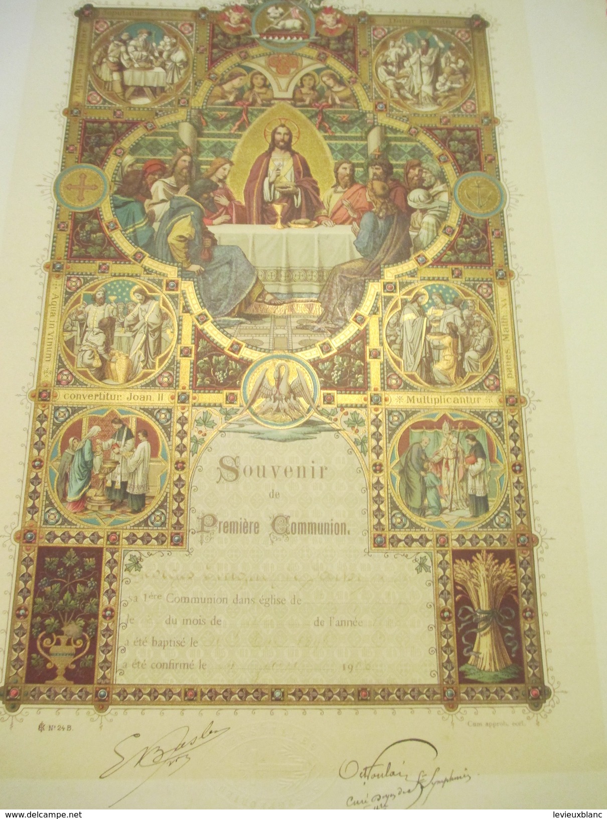 Diplôme De 1ere Communion/ Eglise Saint Symphorien /VERSAILLES/ /1936 ?  DIP130 - Diploma & School Reports