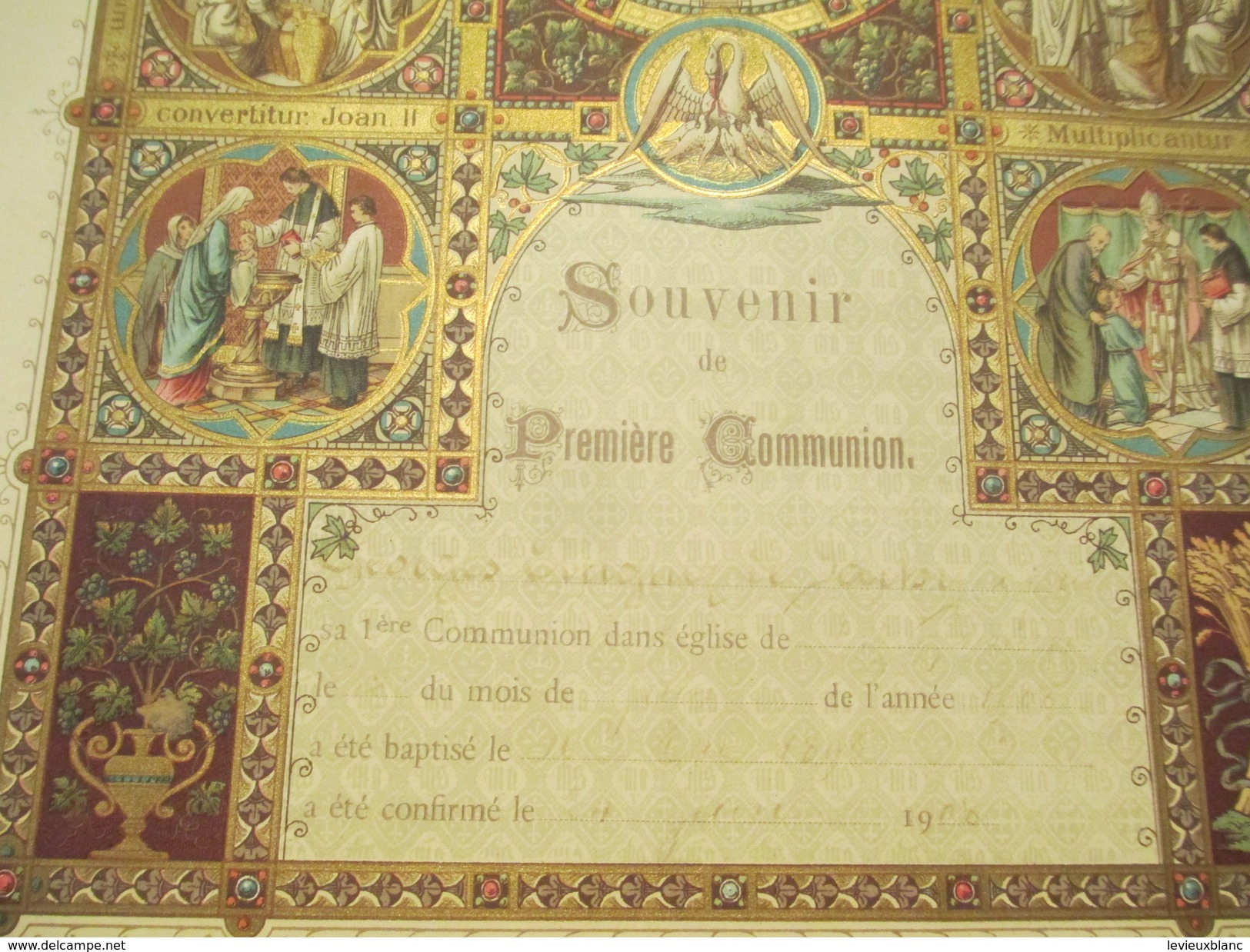 Diplôme De 1ere Communion/ Eglise Saint Symphorien /VERSAILLES/ /1936 ?  DIP130 - Diploma & School Reports