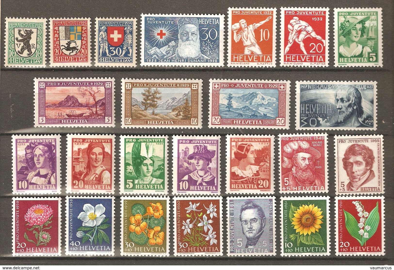 Lot 25 Timbres ** SBK + De 50,- CHF Voir Description - Ungebraucht