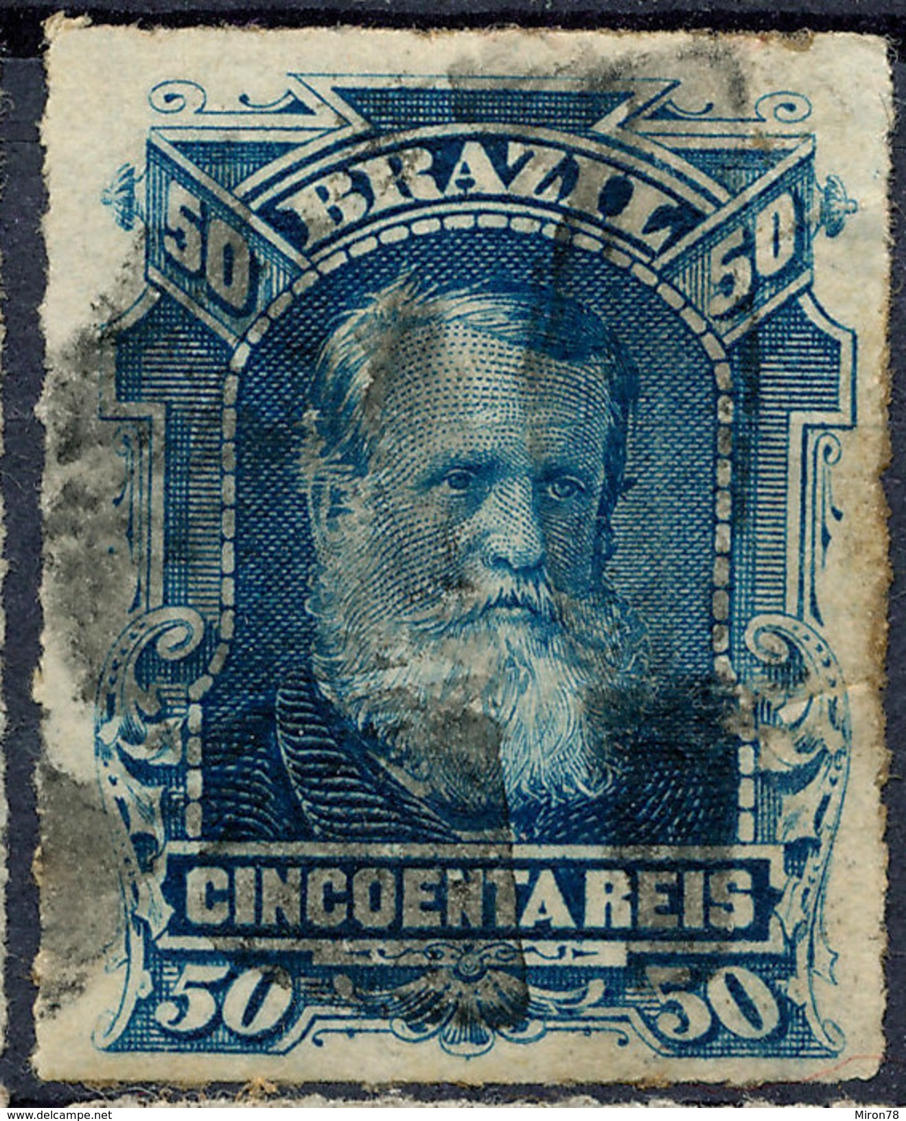 Stamp Brazil 1878 50r Lot#45 - Used Stamps