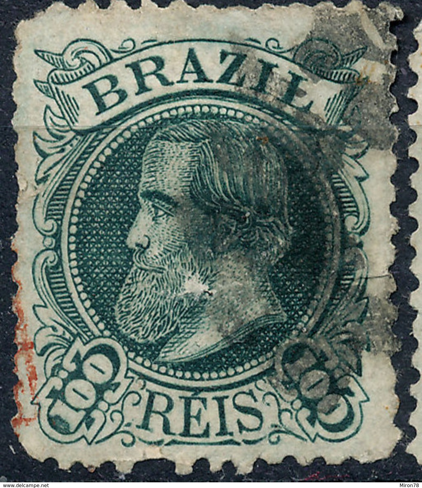 Stamp Brazil 1882 100r Lot#35 - Oblitérés