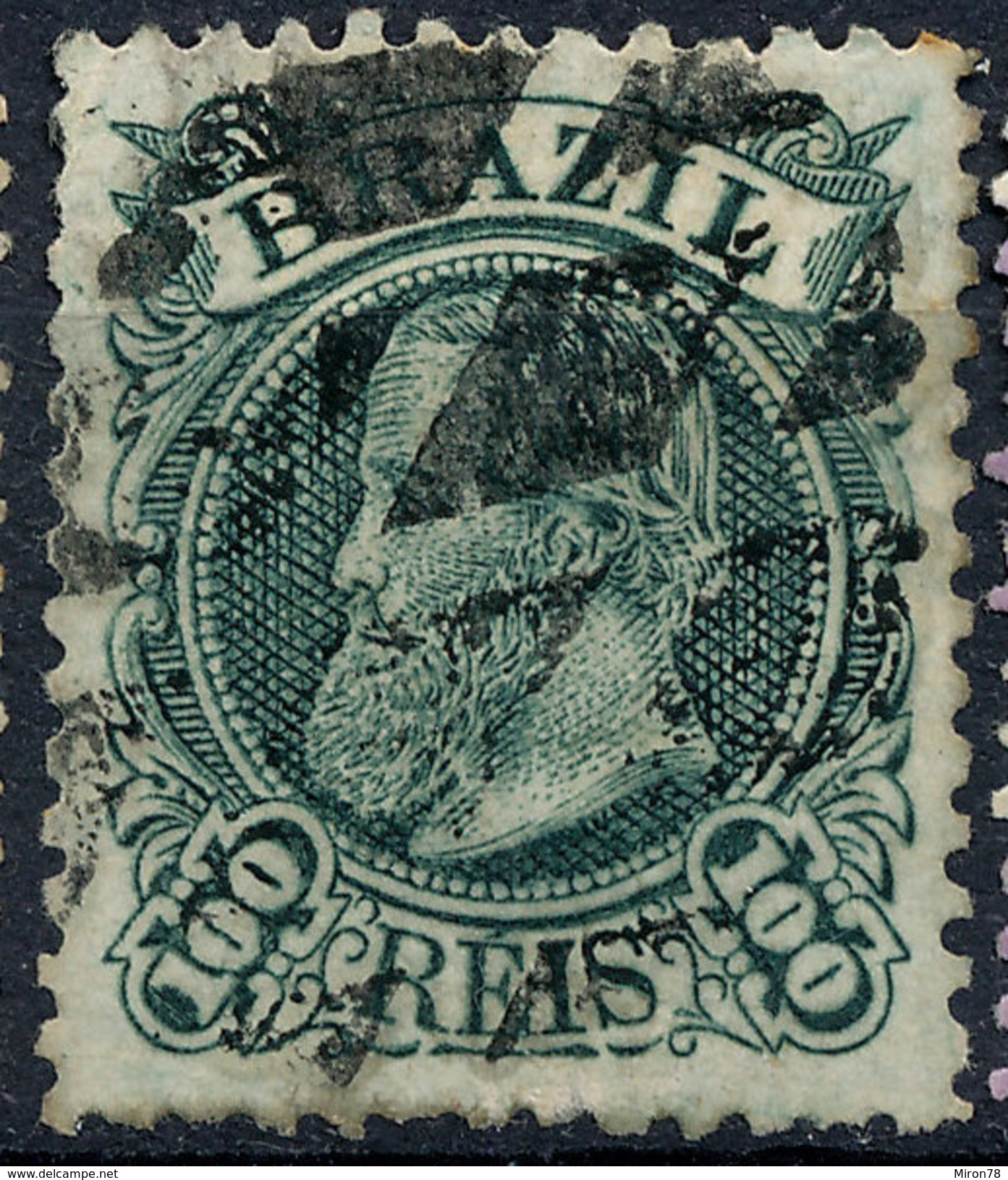 Stamp Brazil 1882 100r Lot#41 - Oblitérés