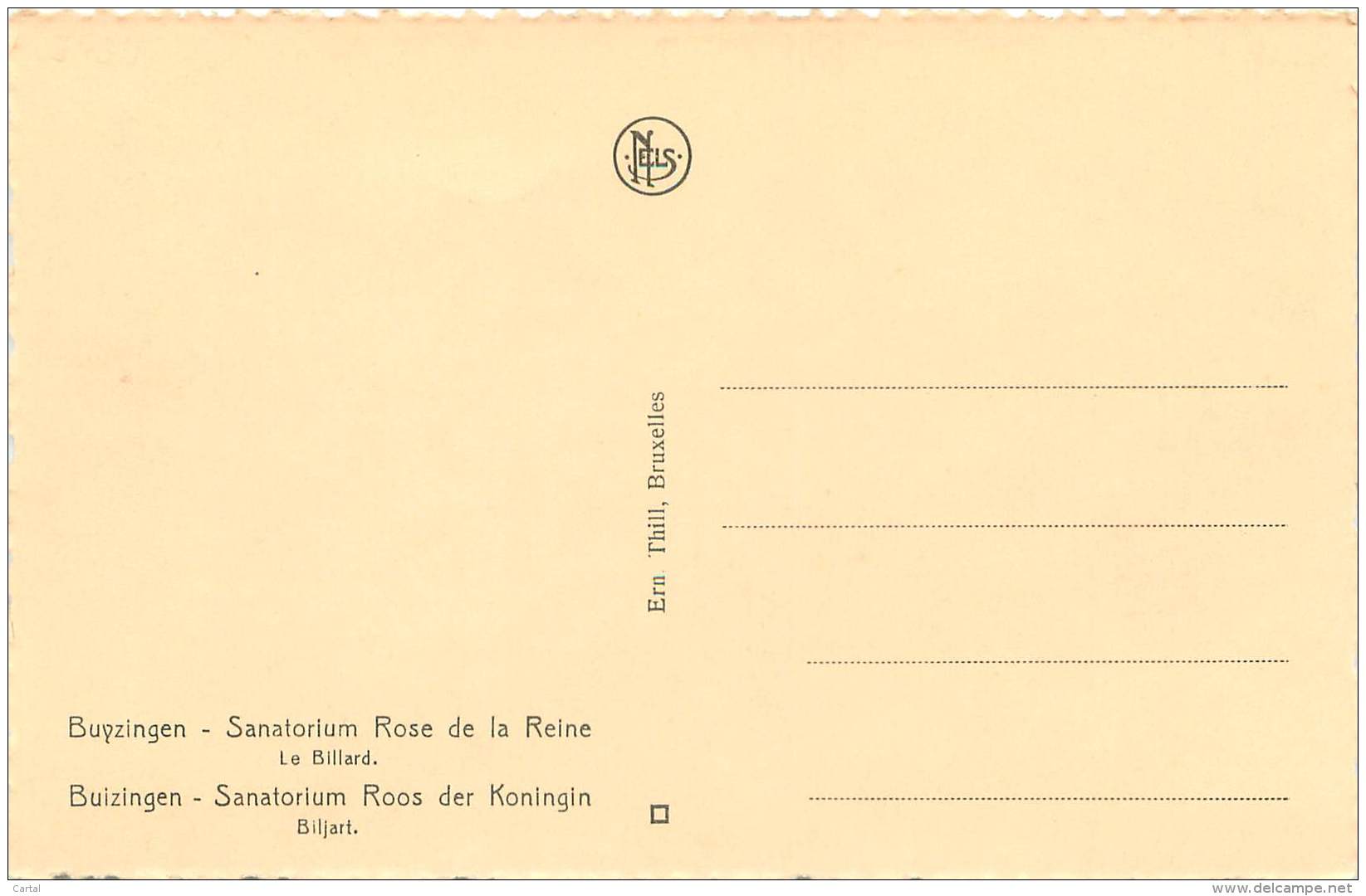 BUIZINGEN - Sanatorium Roos Der Koningin - Biljart - Halle