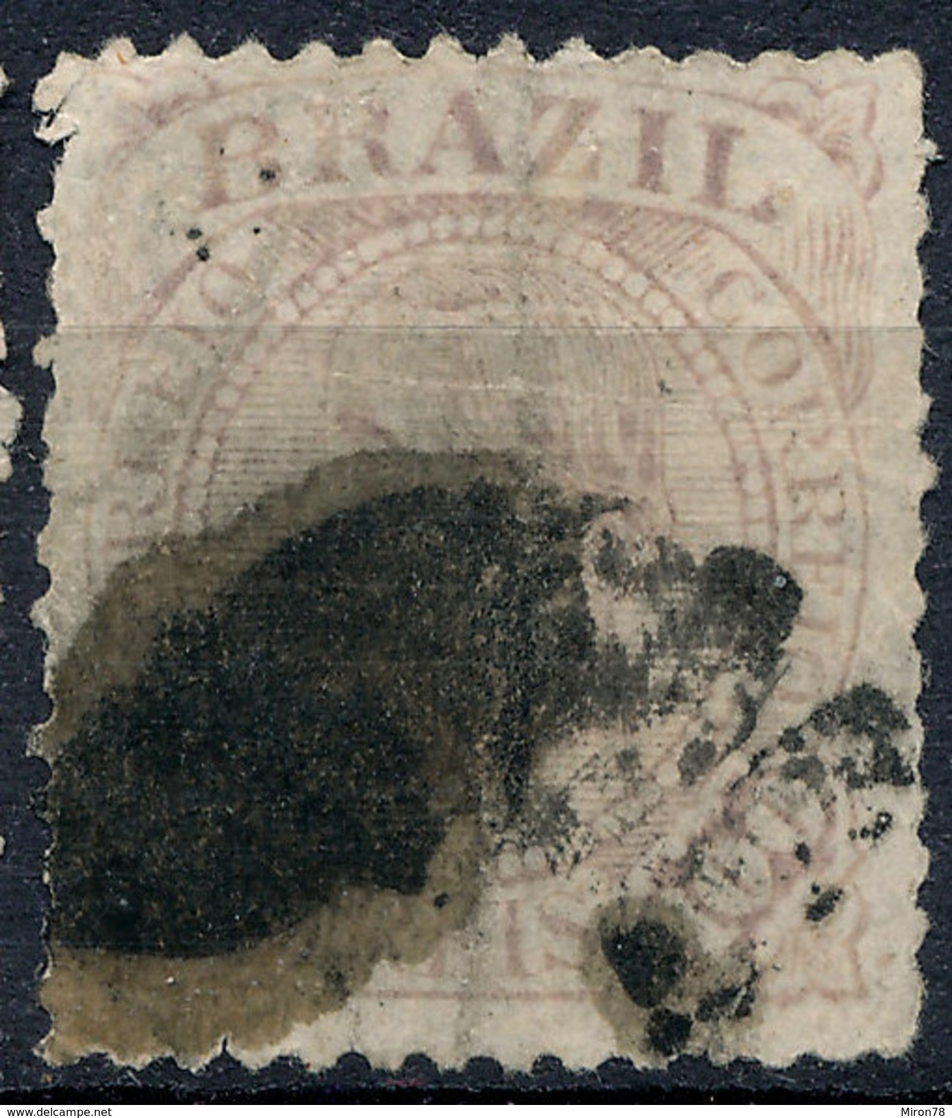 Stamp Brazil 1884 100r Lot#72 - Oblitérés