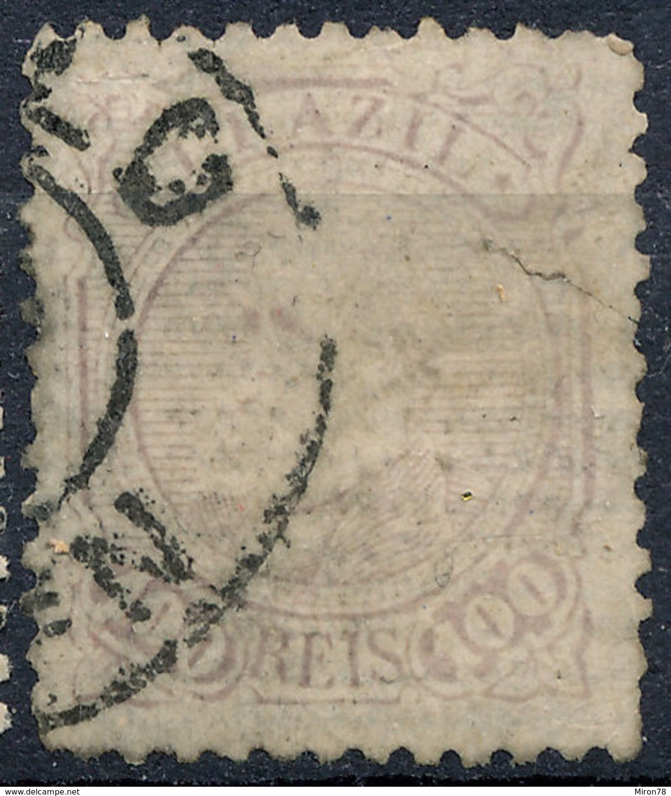 Stamp Brazil 1884 100r Lot#78 - Oblitérés