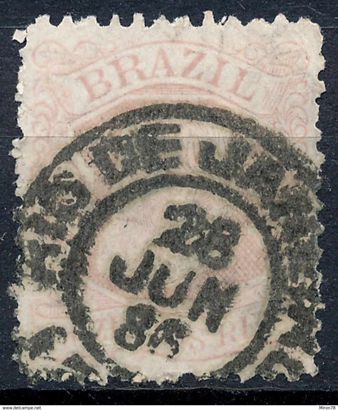 Stamp Brazil 1882 200r Lot#98 - Usados