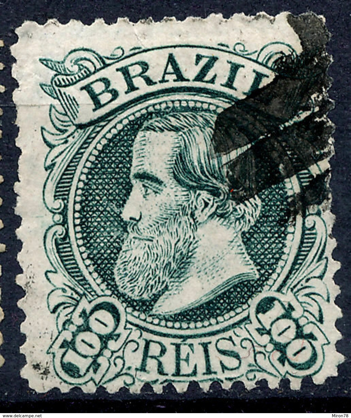 Stamp Brazil 1882 100r Lot#143 - Oblitérés