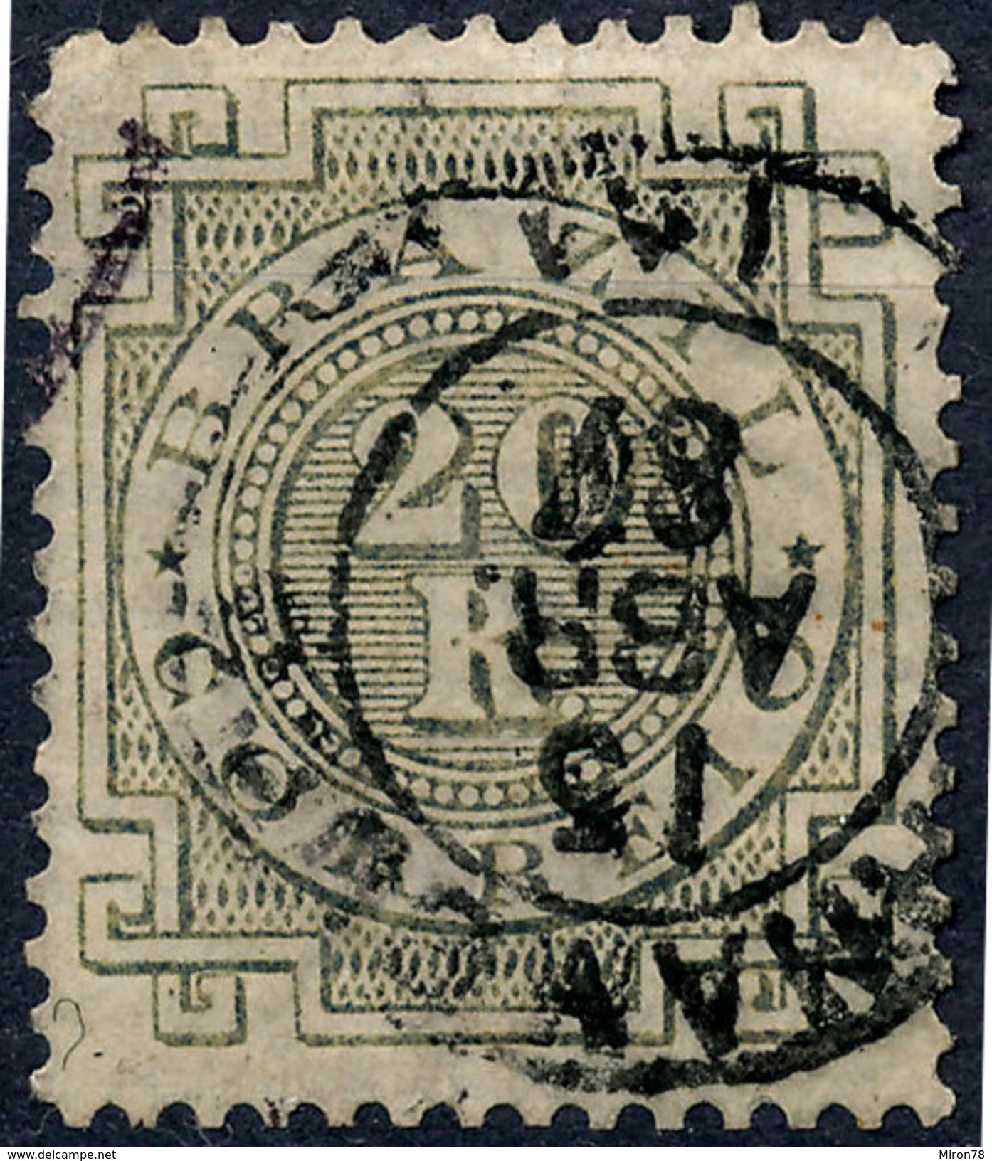 Stamp Brazil 1884 20r Lot#153 - Oblitérés