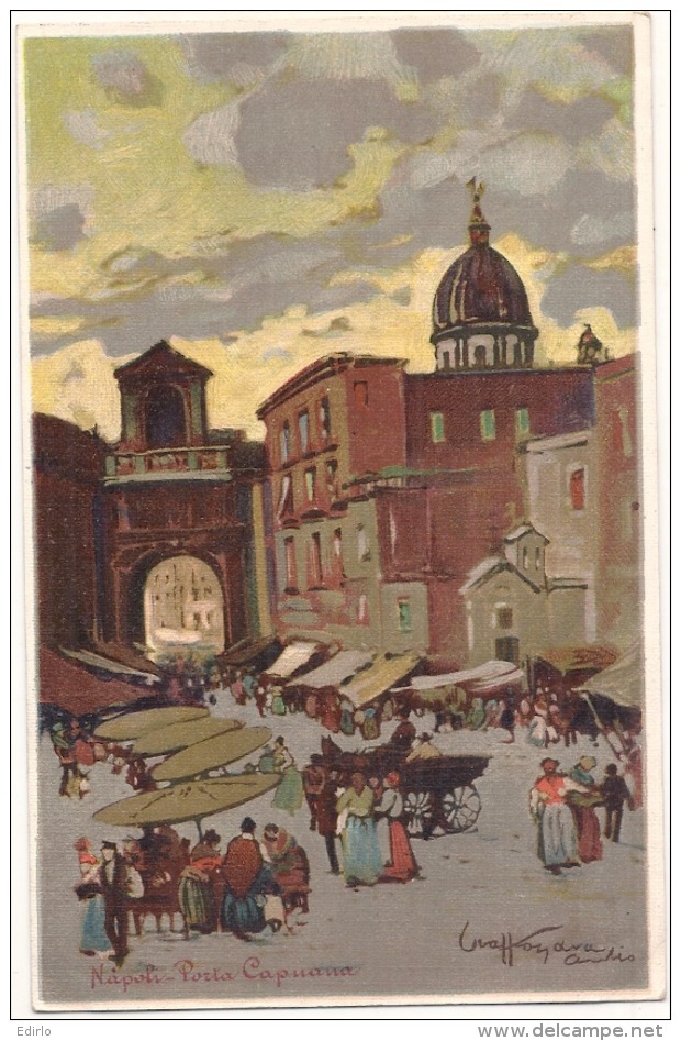 NAPOLI  Porta Capuana - Illustratore  - Unused TTBE (dos Simple) - Napoli