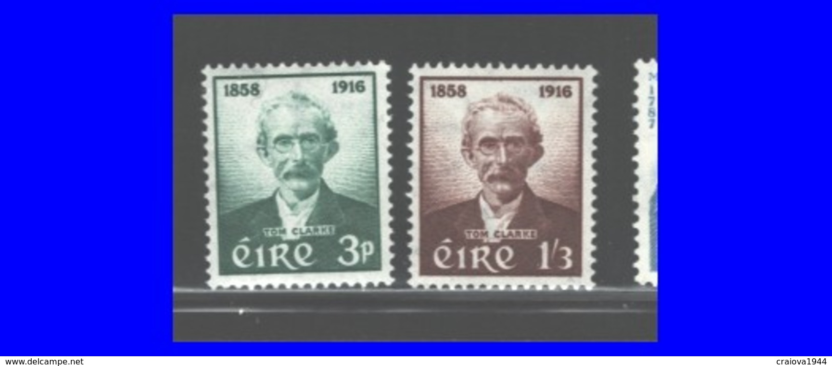 IRELAND 1958 "THOMAS J. CLARKE Patriot" #165 - 166 MNH. - Neufs