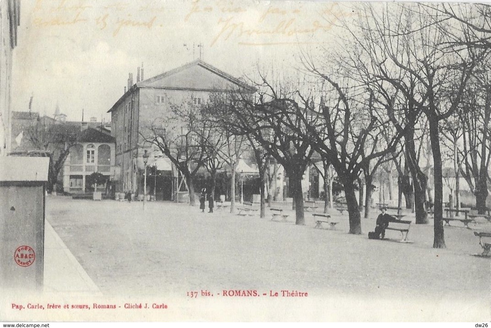 Romans (Drôme) - Le Théâtre, Place Des Cordeliers - Papeterie Carle - Romans Sur Isere